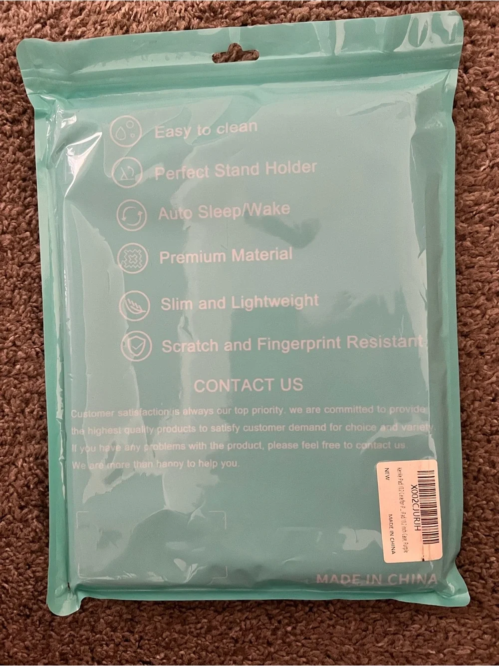 Kenke iPad Case with Pencil Slot - Slate Gray Purple NWT